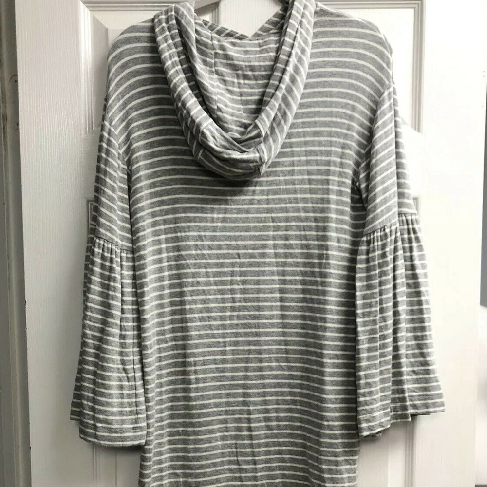 Lou & Grey Striped Dress Bell Sleeve Dress S - Picture 5 of 7
